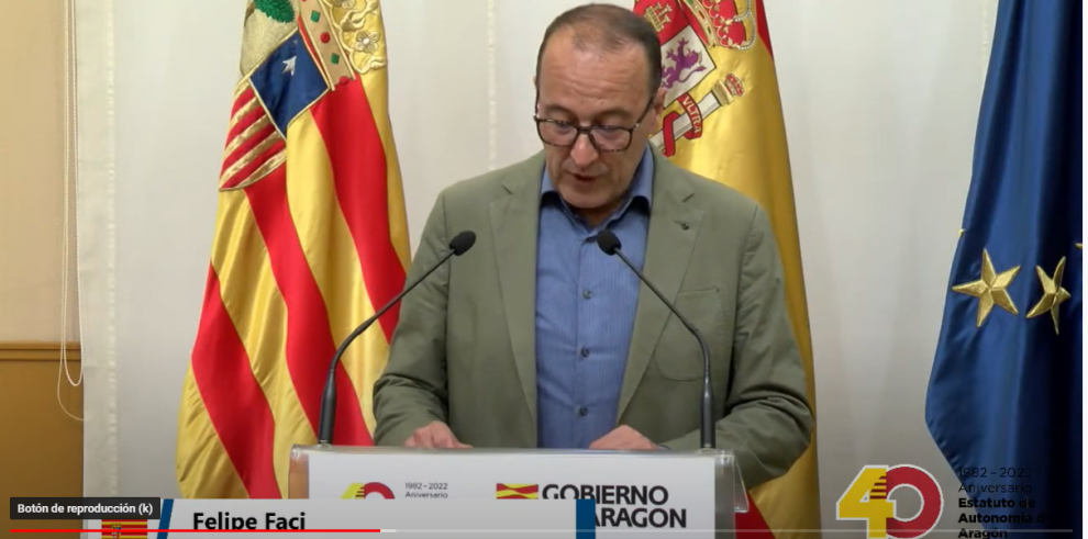 Felipe Faci, rueda de prensa