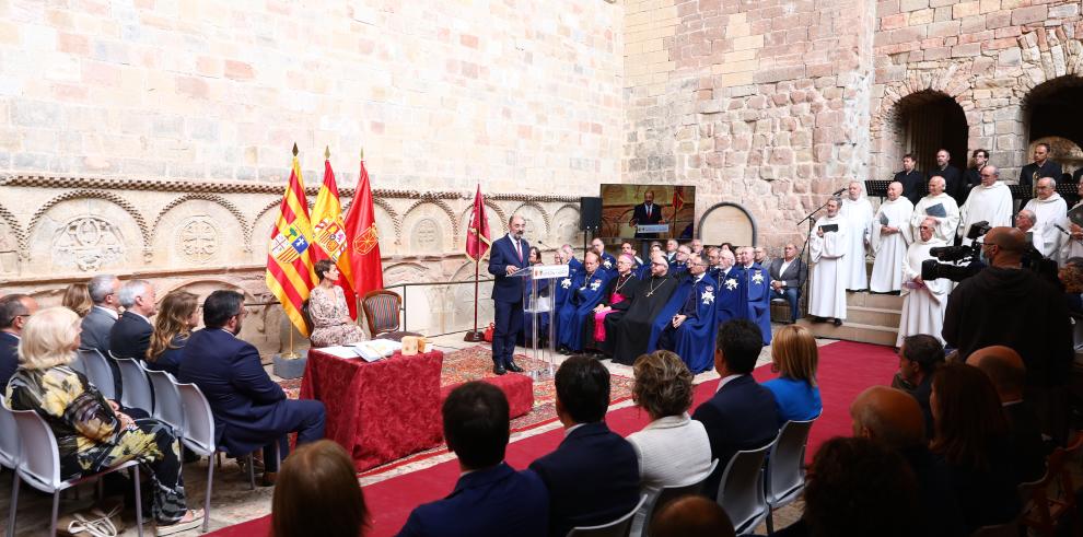 Ceremonia de Homenaje a los reyes de Pamplona y Aragón en el Monasterio de San Juan de la Peña