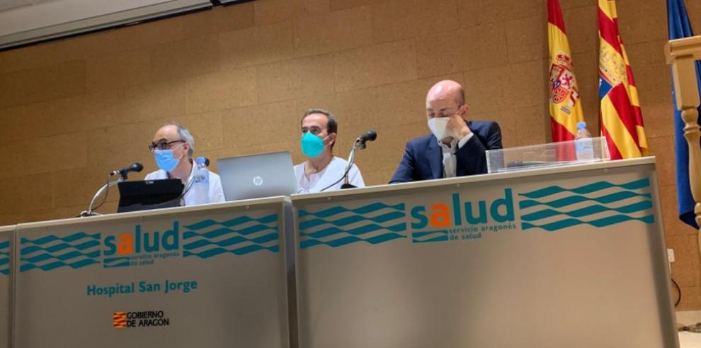 Acto de la entrega de las becas de formación en el Hospital San Jorge de Huesca.