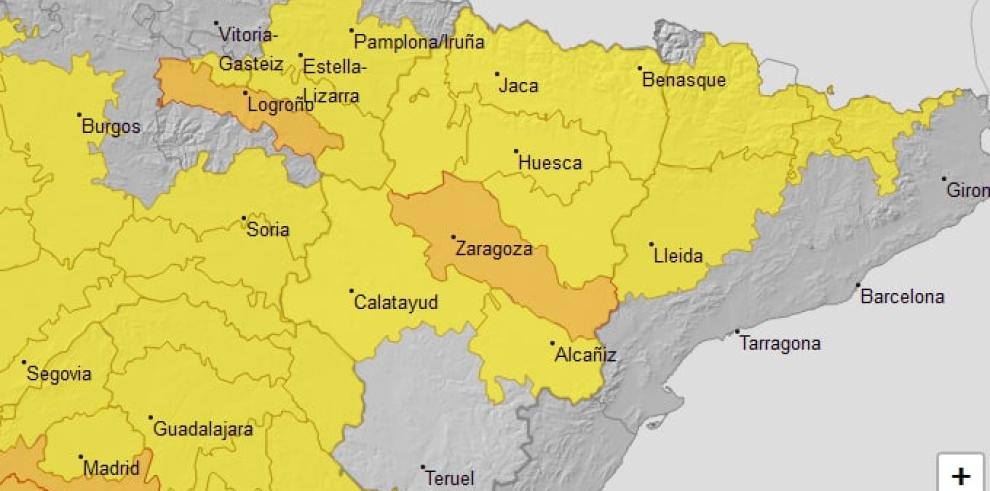 Aviso naranja por temperaturas máximas