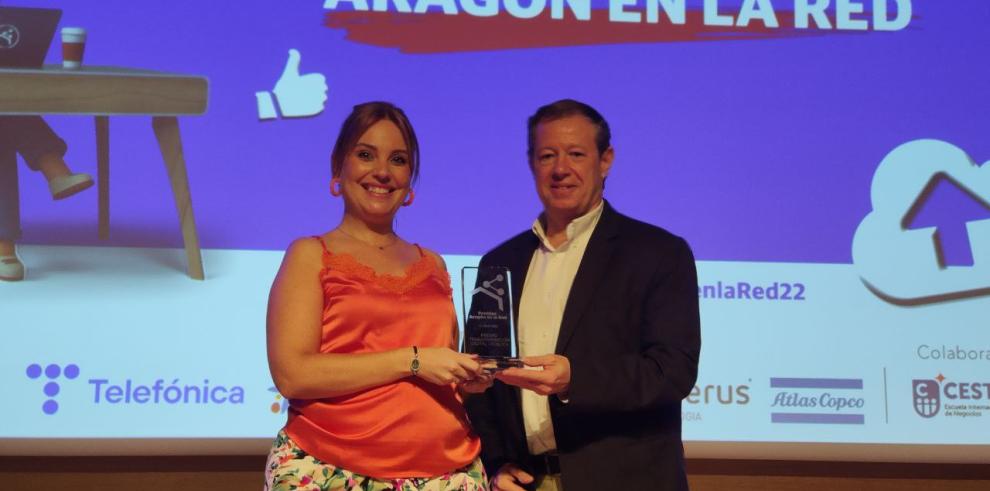 La consejera ha recogido el premio a la Transformación Digital Pública en nombre de Servicios Digitales de Aragón