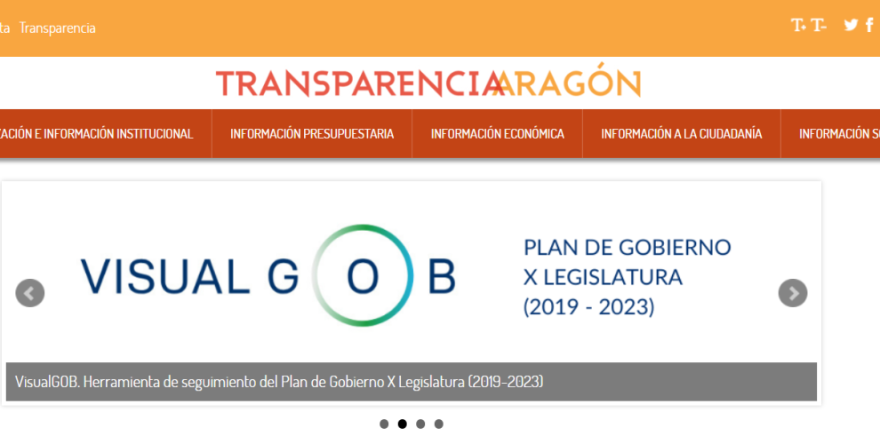 Portal de Transparencia Gobierno de Aragón