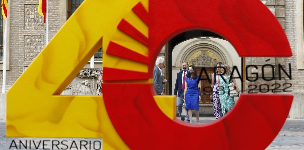 Presentación del cupón que la ONCE dedica al 40 aniversario del Estatuto de Autonomía