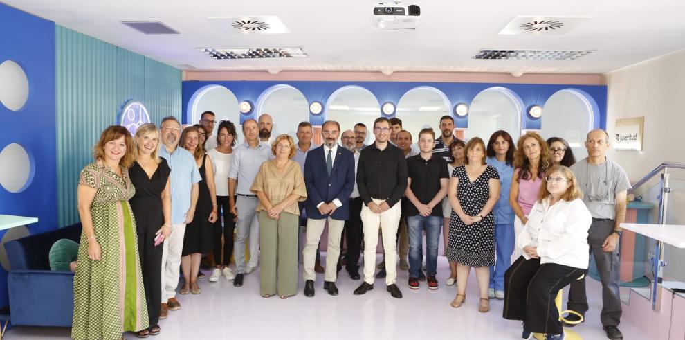 Visita a la finalización de las obras de la residencia de estudiantes Baltasar Gracián del IAJ