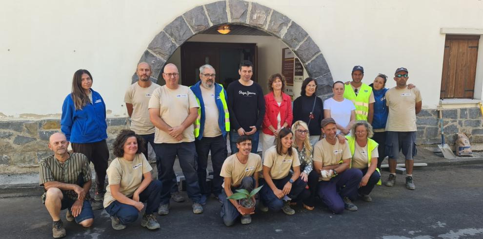 Visita de la directora del INAEM al taller de empleo de Canfranc