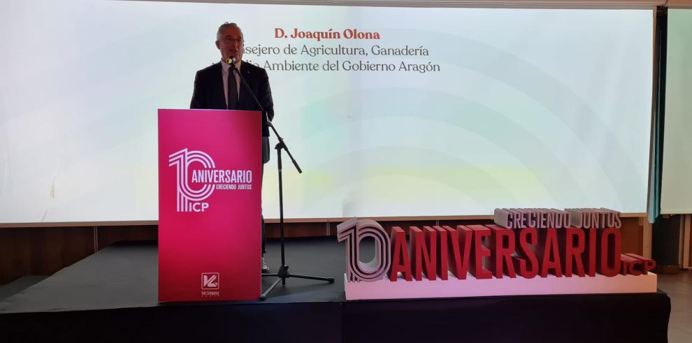El consejero Olona ha asistido al acto de celebración del décimo aniversario.