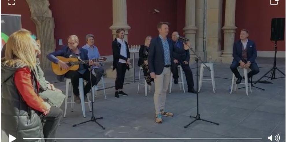 Acto de apoyo a la candidatura de la Jota en el Museo de Zaragoza