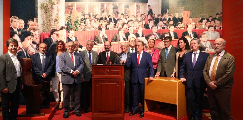 Inauguración de la Exposición 40 años de Estatuto de Autonomía de Aragón