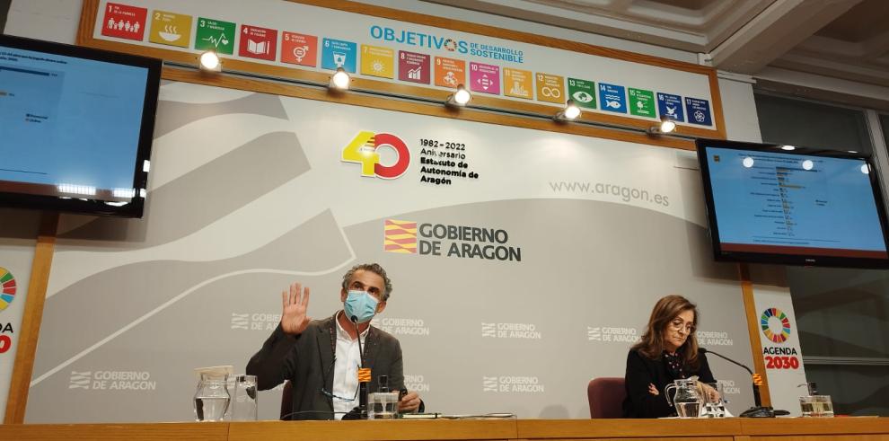 Rueda de prensa de Francis Falo y Carmen Sánchez sobre el juego en Aragón