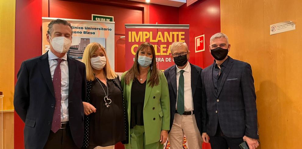 La consejera de Sanidad, Sira Repollés, ha inaugurado la reunión de otoño de la Asociación Aragonesa de Otorrinolaringología