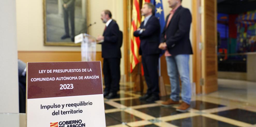 Presentación del acuerdo del presupuesto de 2023 y de reforma fiscal