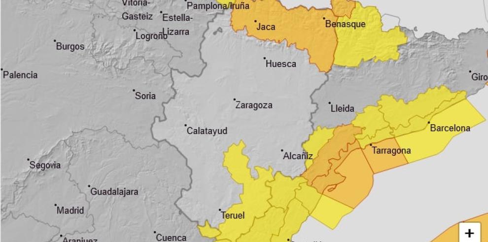 Ampliación del aviso naranja por nevadas en el Pirineo oscense