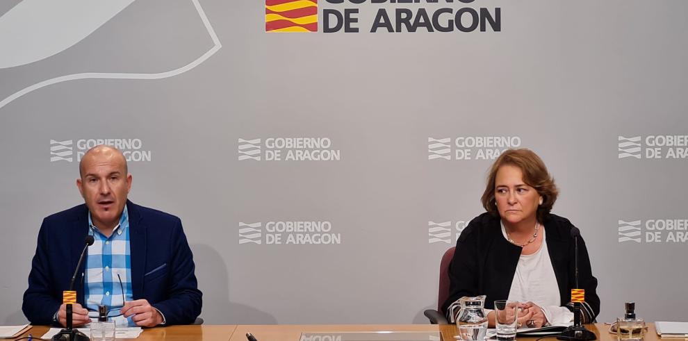 Carlos Gamarra y Guadalupe Zárate, durante la rueda de prensa.