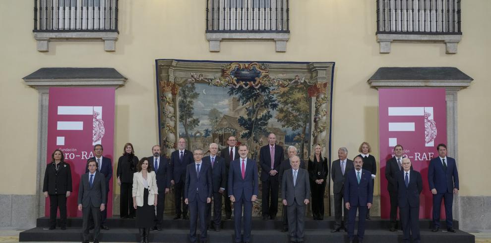 Javier Lambán ha participado como vocal en la reunión del Patronato de la RAE presidida por el Rey Felipe VI
