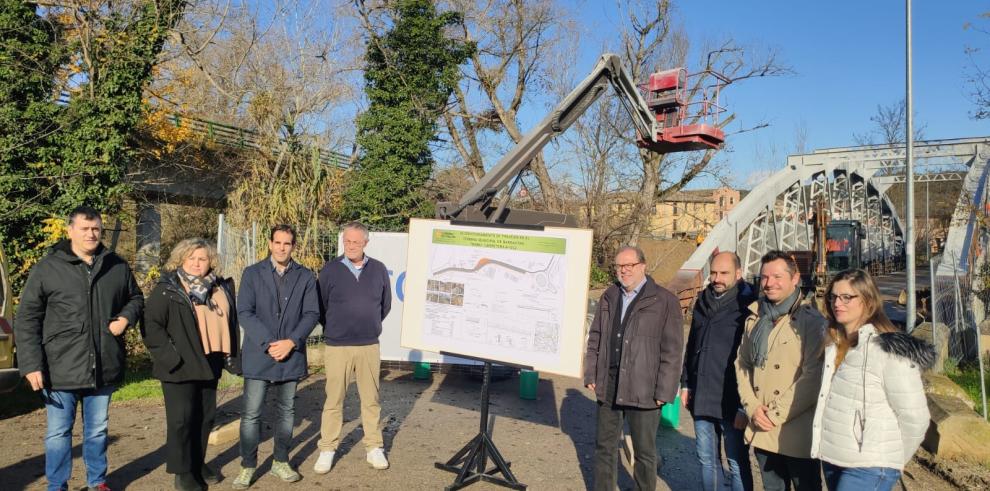 Visita a las obras de la travesía de Barbastro