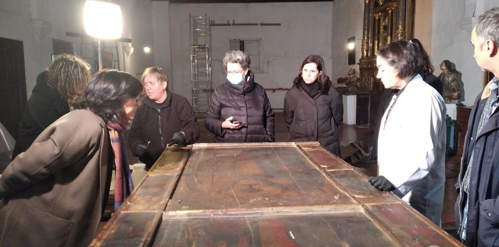 Visita de técnicos del Gobierno de Aragón al Monasterio de las Canonesas