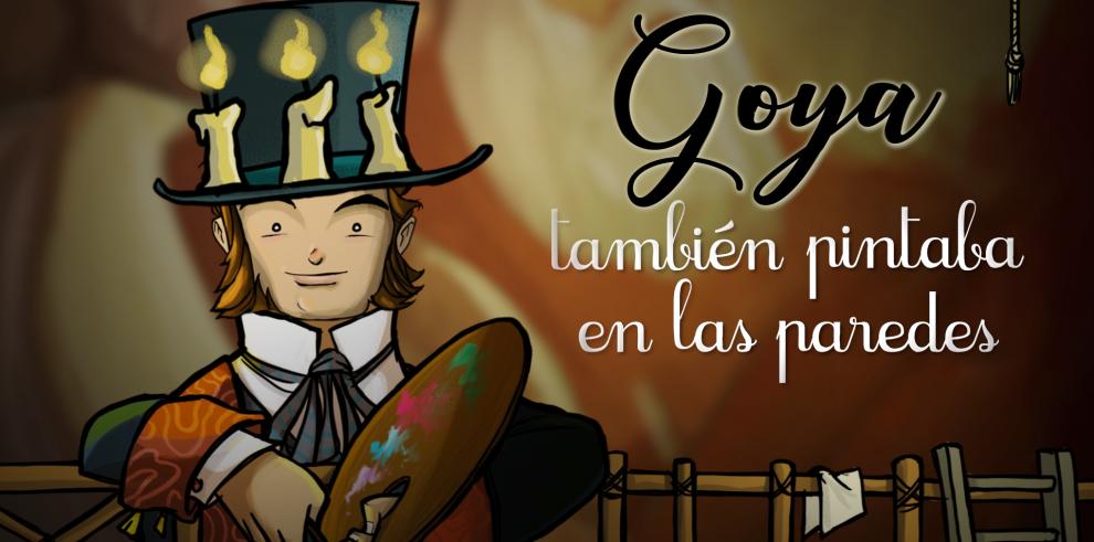 Goya también pintaba en las paredes