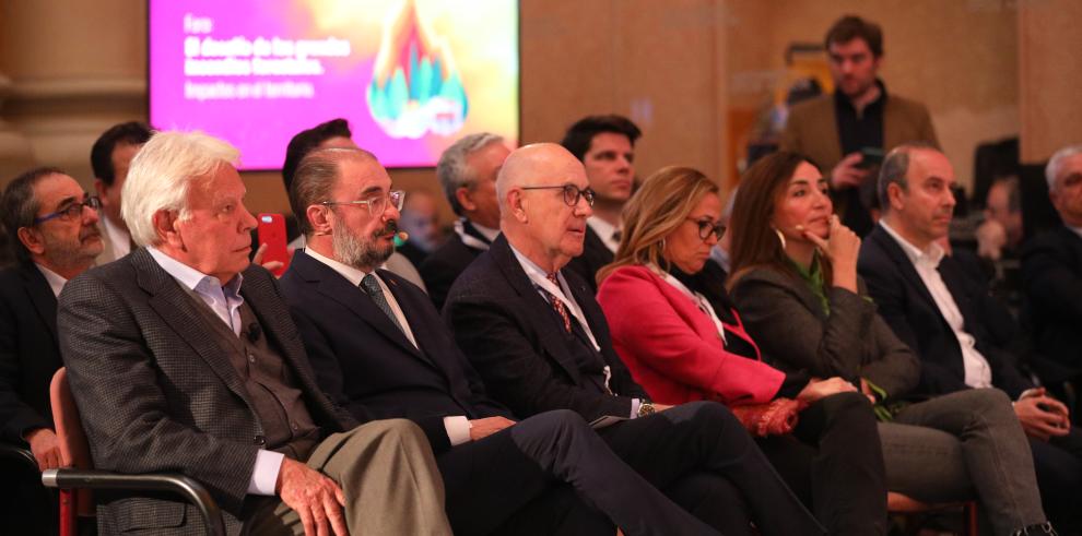 Felipe González y Javier Lambán inauguran el foro ‘El desafío de los grandes incendios forestales. Impactos en el territorio’