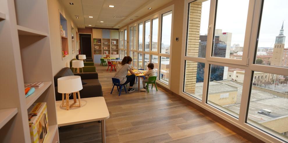 La sala Ronald McDonald habilitada en el Hospital Infantil de Zaragoza.