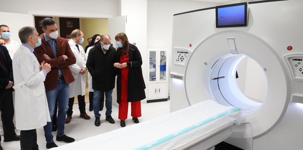Lambán y Sánchez visitan el Hospital Clínico Universitario Lozano Blesa