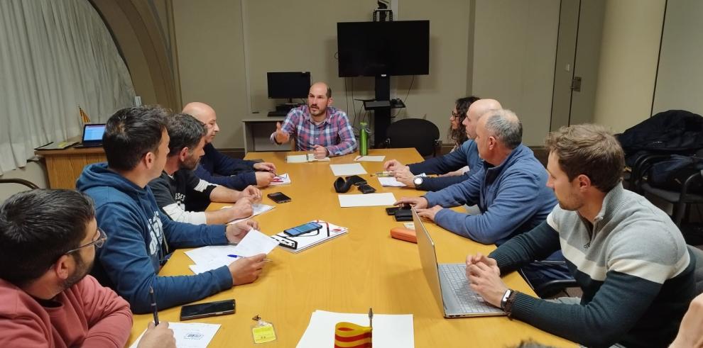 Diego Bayona, durante la reunión de este miércoles.