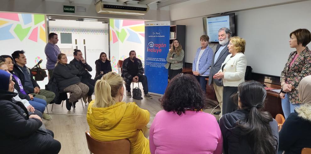Broto ha asistido a uno de los talleres que imparte la Obra Social El Carmen
