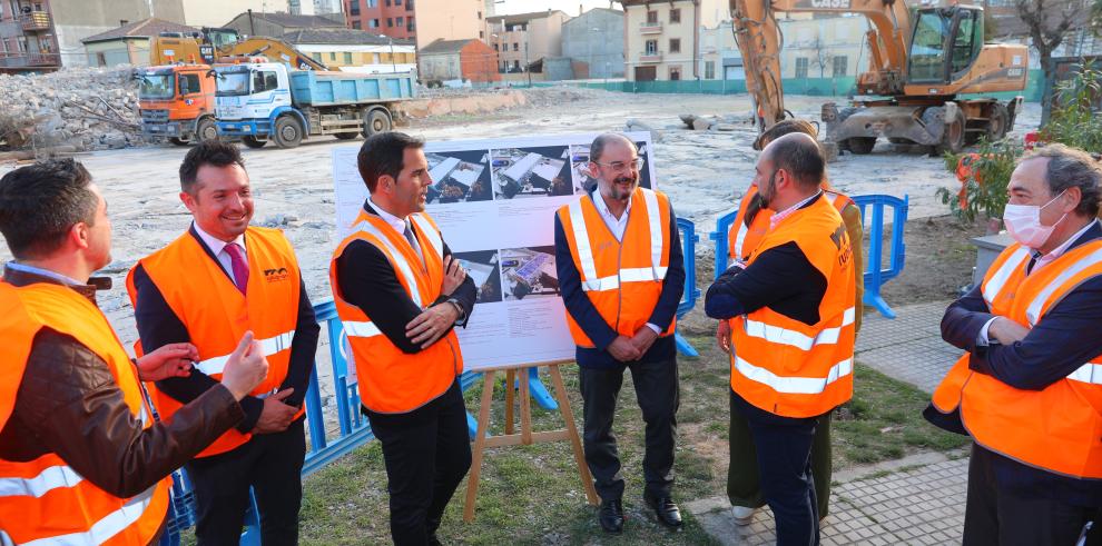 Visita a las obras del nuevo Centro de Salud de Barbastro