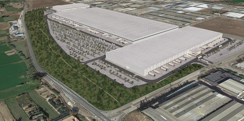 Nuevo centro de logística de Montepino en el solar de la antigua Universidad Laboral de Zaragoza