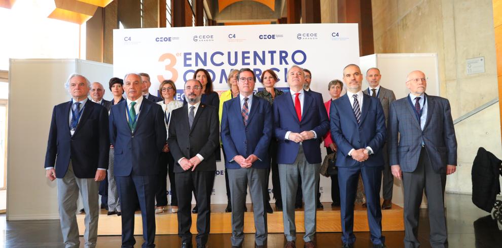 Lambán participa en la jornada Comercio C4-CEOE bajo el lema ‘Somos comercio, somos país’