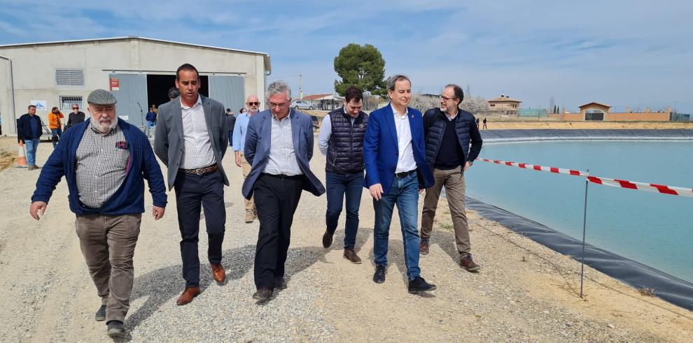Olona inaugura las obras de modernización de regadío de Binéfar y Esplús.