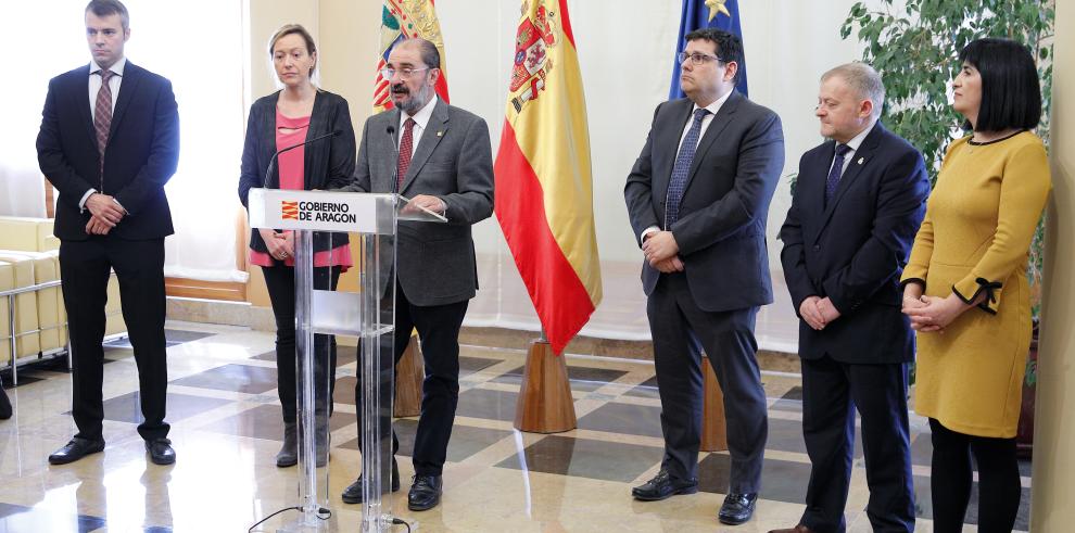 El Presidente de Aragón presenta la ampliación de una empresa