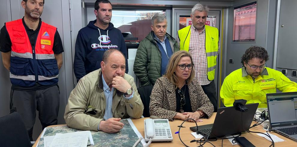 Mayte Pérez, en la reunión del CECOP este domingo 26 de marzo