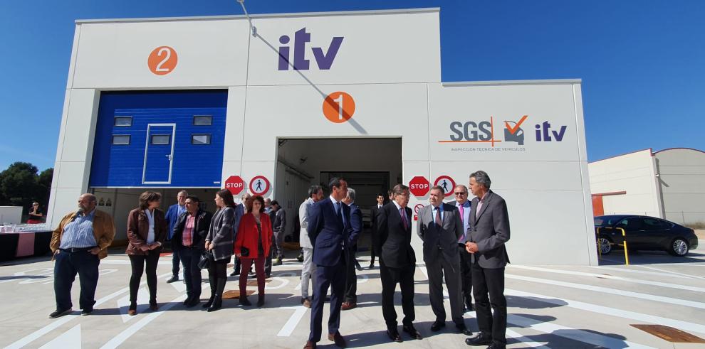 Aliaga inaugura la ITV de La Puebla de Híjar
