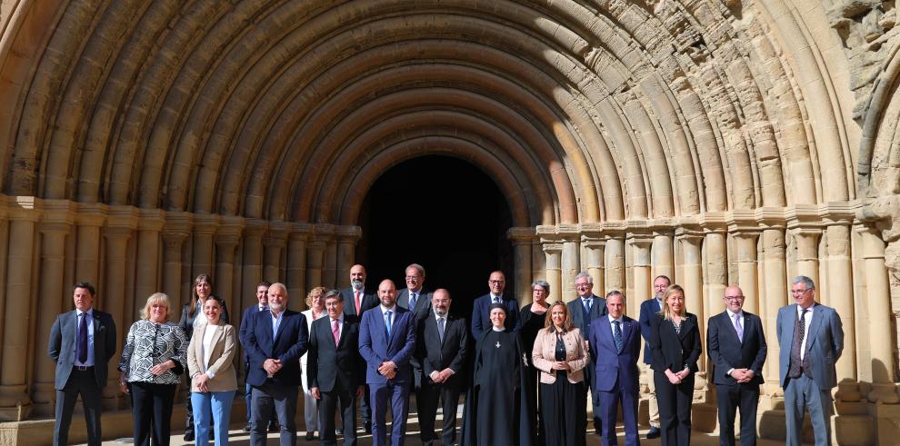 El Monasterio de Sijena acoge la celebración de un Consejo de Gobierno extraordinario