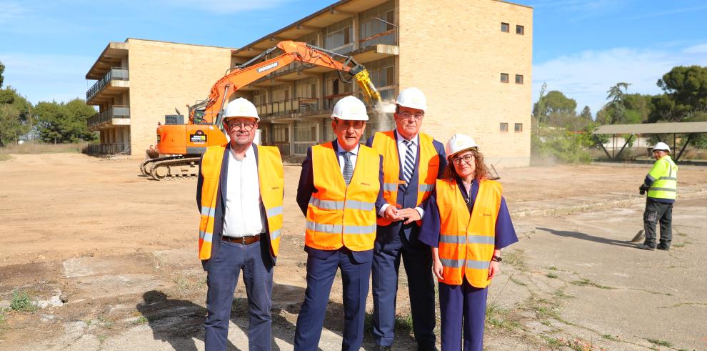 Inicio de las obras de transformación de la Universidad Laboral de Zaragoza
