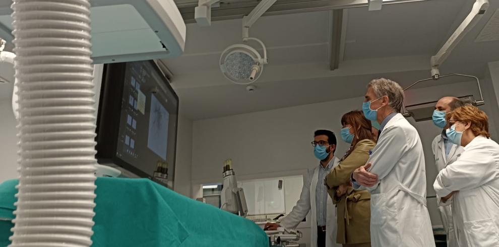 Repollés, en la nueva sala de Radiología Intervencionista