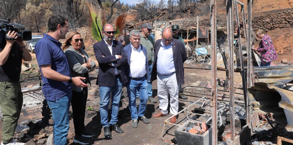Reunión con los alcaldes por el incendio de San Agustín