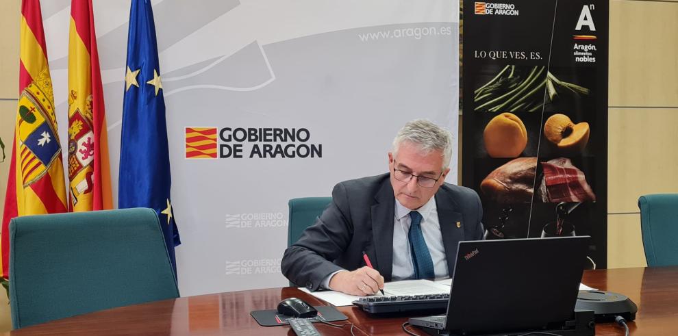 El consejero Olona, durante la Conferencia Sectorial de este miércoles.