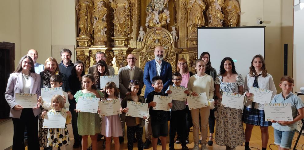 Gala de entrega de los premios del concurso de dibujos y relato breve en los museos del Gobierno de Aragón