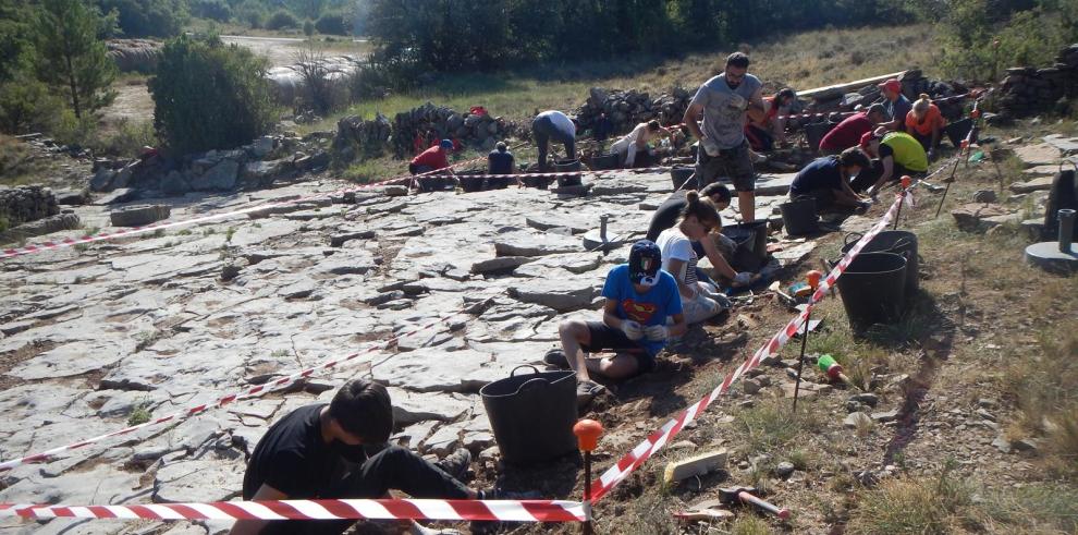 Excavaciones paleontológicas en la pasada edición del Curso sobre Paleontología y Desarrollo.