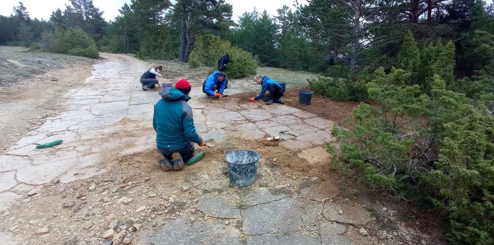 El yacimiento situado cerca del municipio de Mosqueruela.