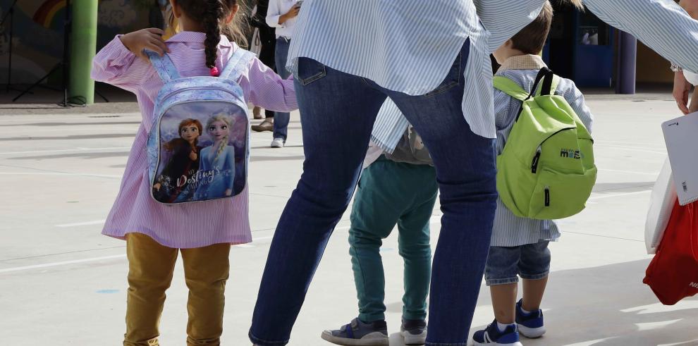 EDUCACIÓN ARAGÓN.- inauguración del curso escolar 2020-2021 en el CEIP Tío Jorge de Zaragoza. Vuelta al Cole