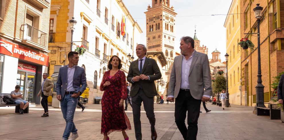 Visita institucional de Jorge Azcón al Ayuntamiento, Diputación y Delegación Territorial del Gobierno en Teruel.