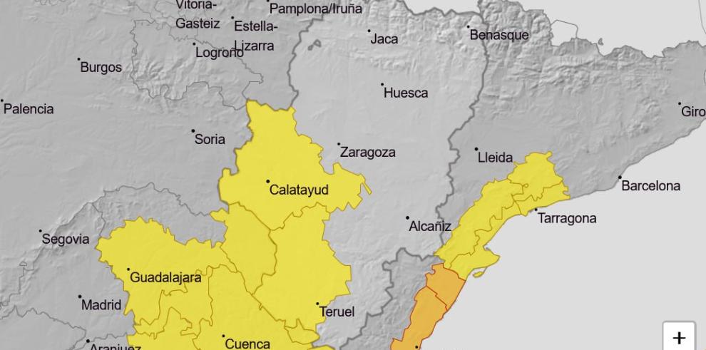 El aviso amarillo por lluvias y tormentas se mantiene hasta las 24:00h de hoy, 19 de septiembre