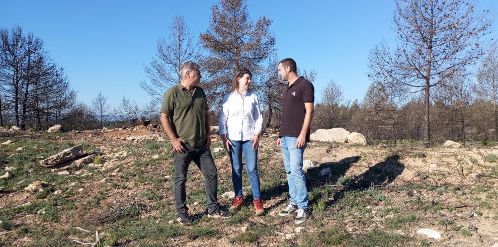 La directora general de Gestión Foresta, Ana Oliván, junto a