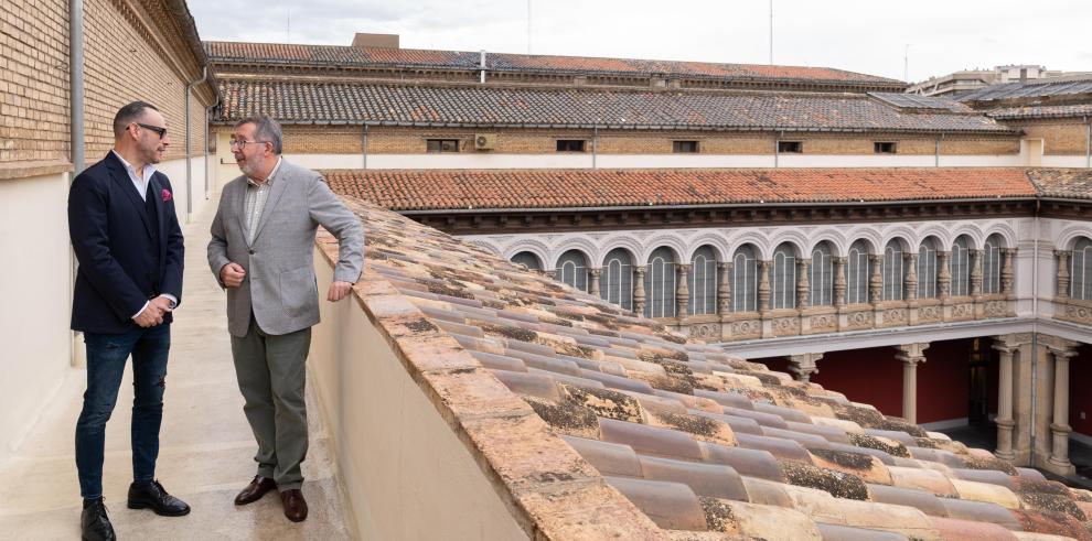 El director general de Cultura realiza declaraciones por el cierre por obras de reforma del Museo de Zaragoza