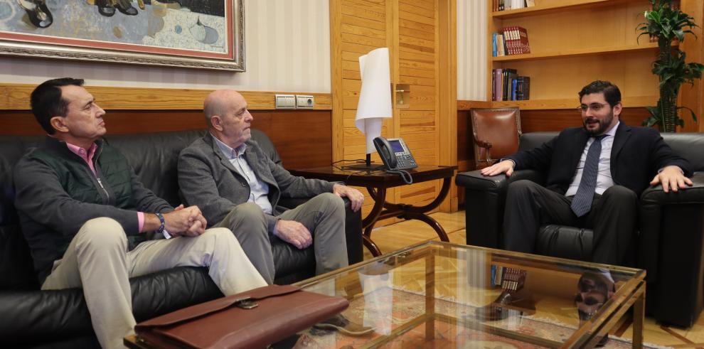 Alejandro Nolasco, junto a Francisco Langa y Miguel Ángel Ramos