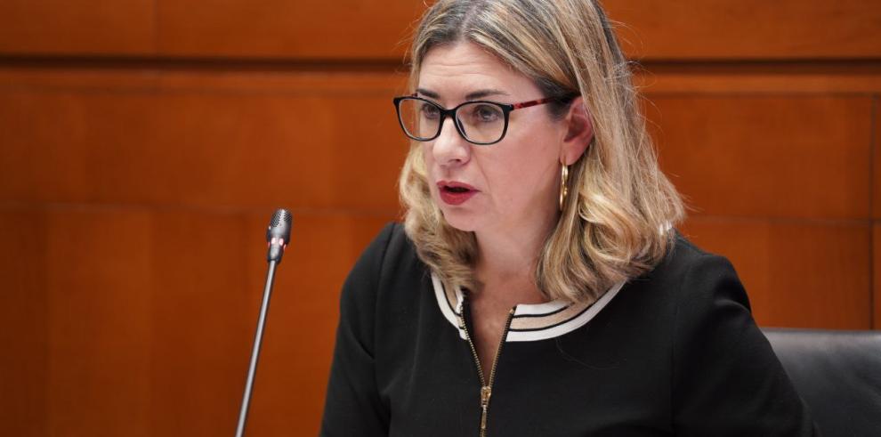 La consejera Claudia Pérez Forniés ha dado cuenta hoy de las principales líneas del presupuesto del Departamento de Educación, Ciencia y Universidades.