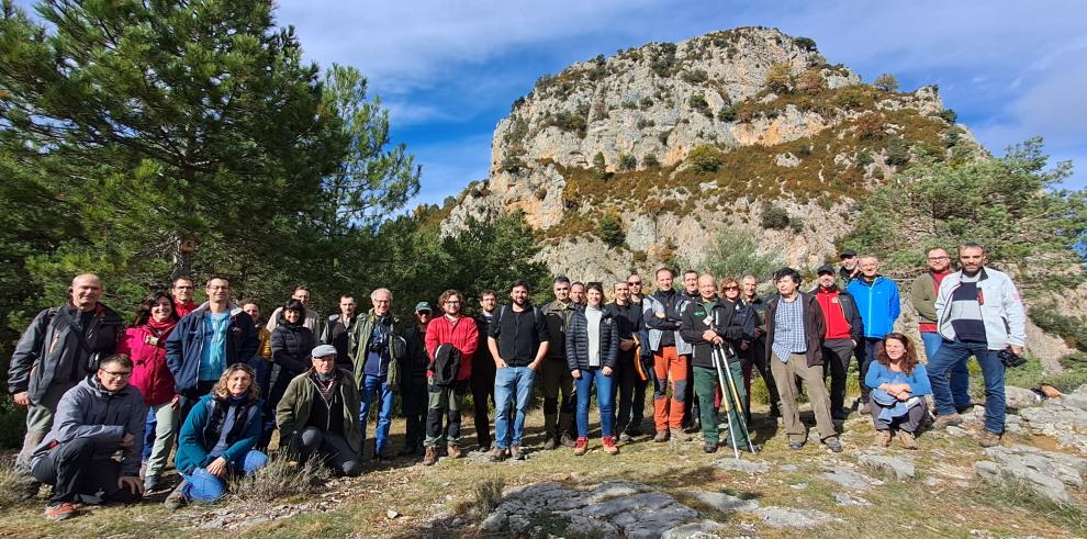 Los integrantes en las jornadas de sanidad forestal.