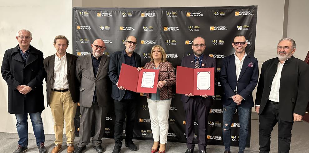 Entrega de los premios a la trayectoria profesional en el sector del libro y al libro mejor editado en Aragón en 2022.